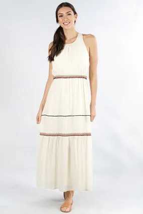 Sleeveless Tiered Maxi Summer Dress