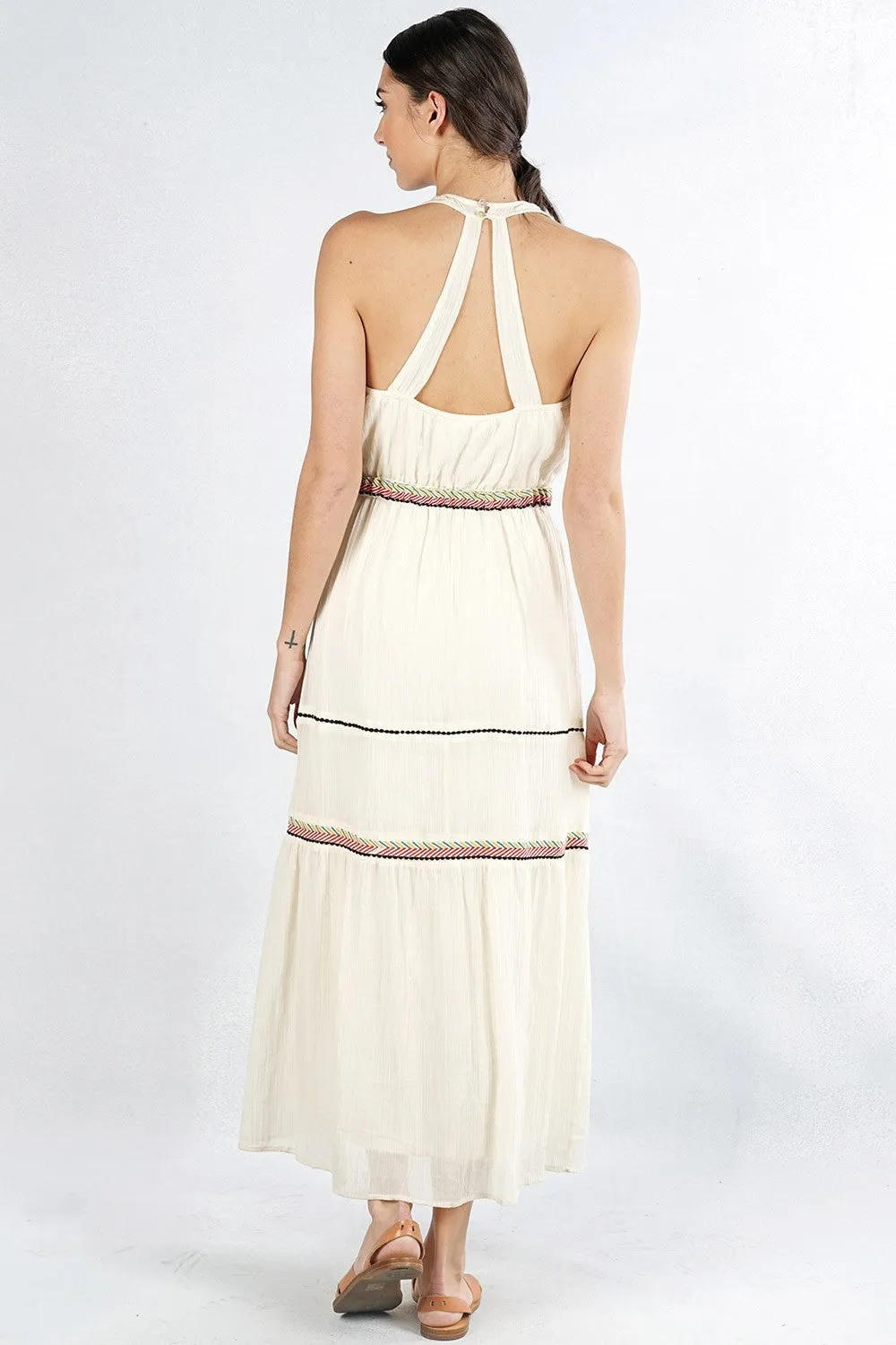 Sleeveless Tiered Maxi Summer Dress