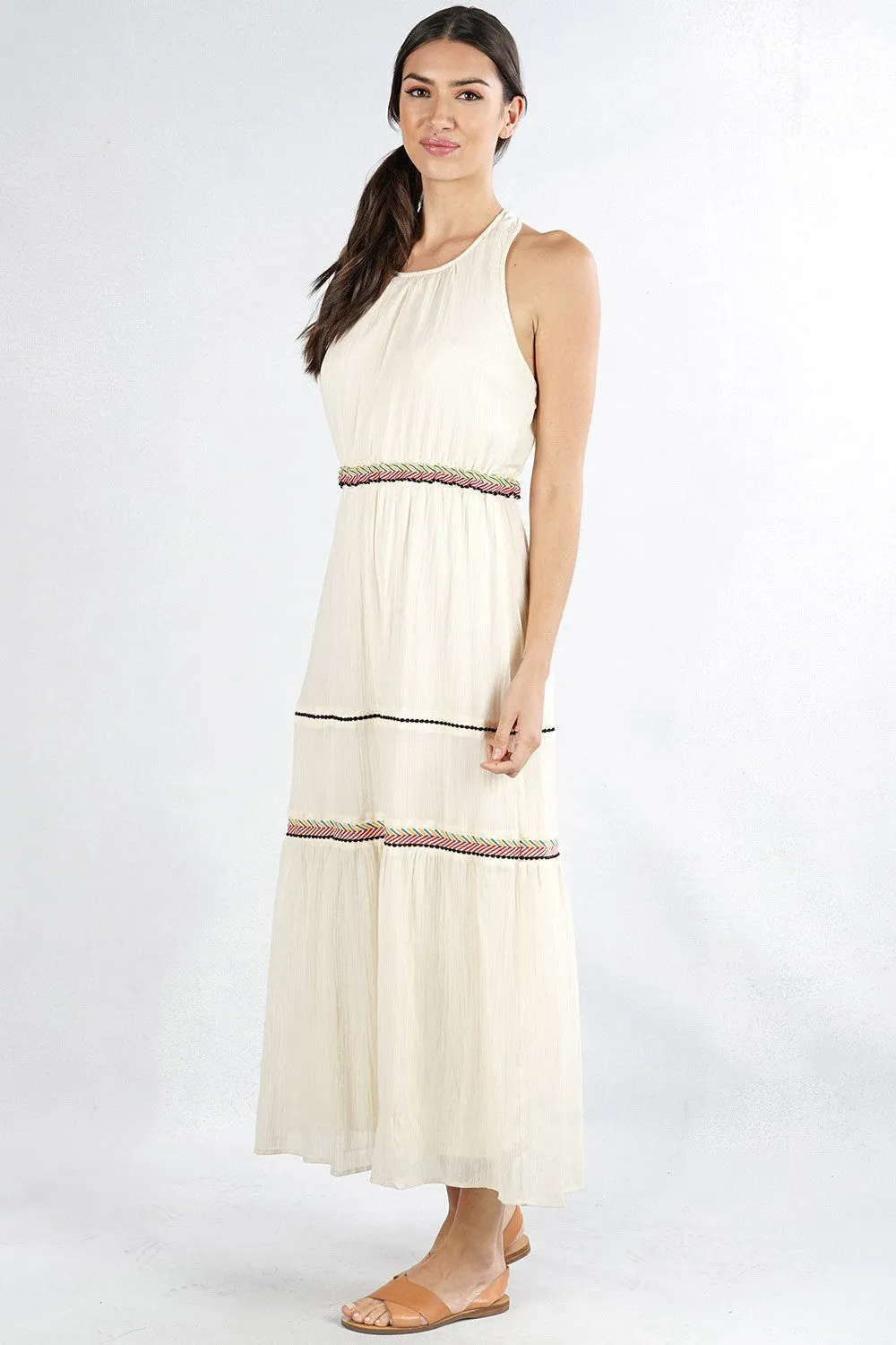 Sleeveless Tiered Maxi Summer Dress