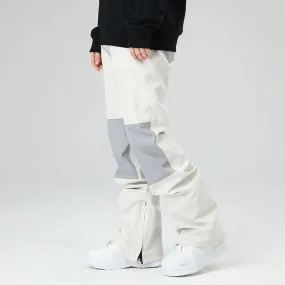 Slim Fit Spliced Snow Pants Outdoor Sports Trousers