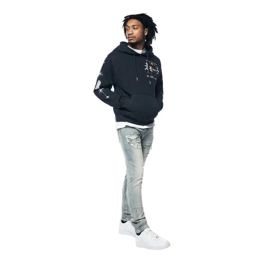 Slim Rip And Repair Jeans - Geneva Blue