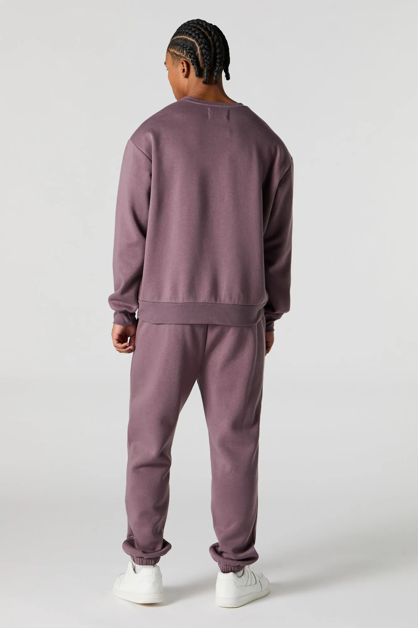 Solid Fleece Drawstring Jogger