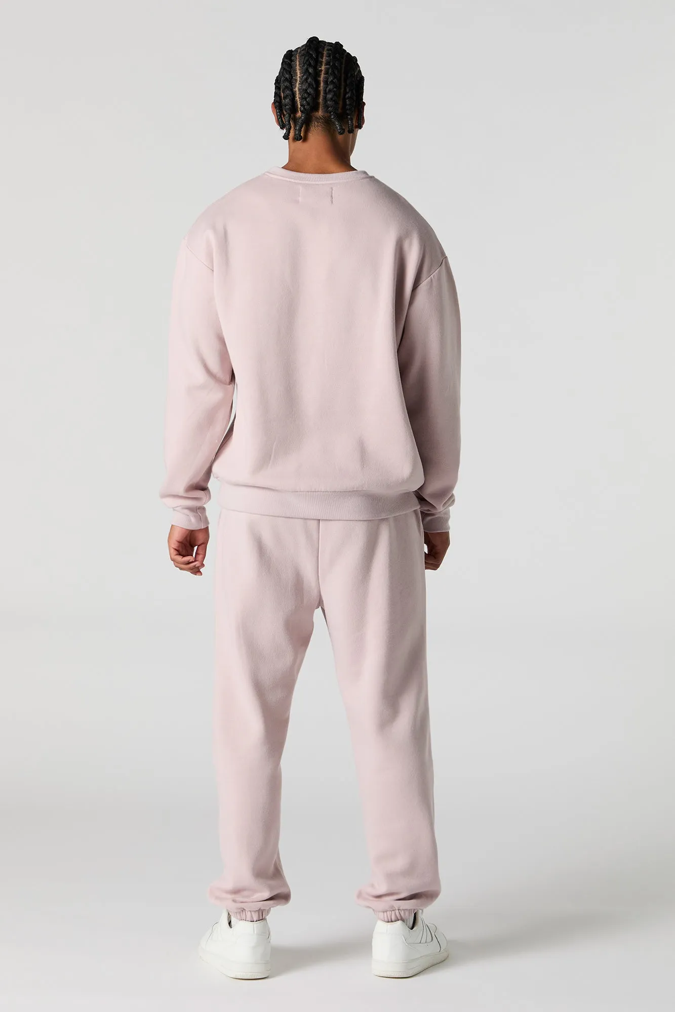 Solid Fleece Drawstring Jogger