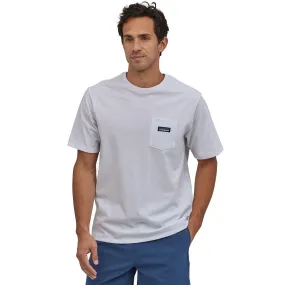 T-Shirt Patagonia P-6 Label Pocket Responsibili - Bianco