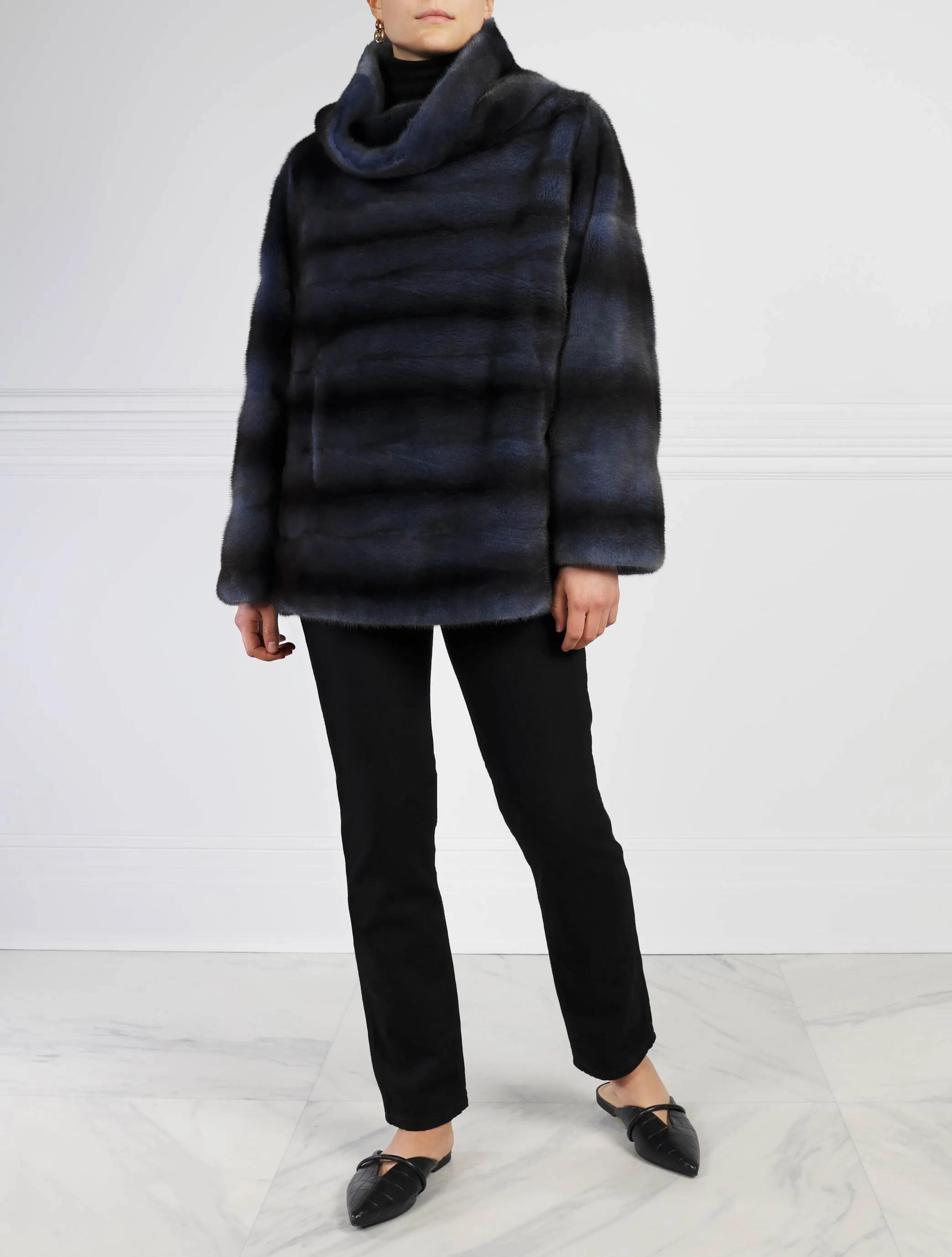 The Huntington Mink Fur Pullover