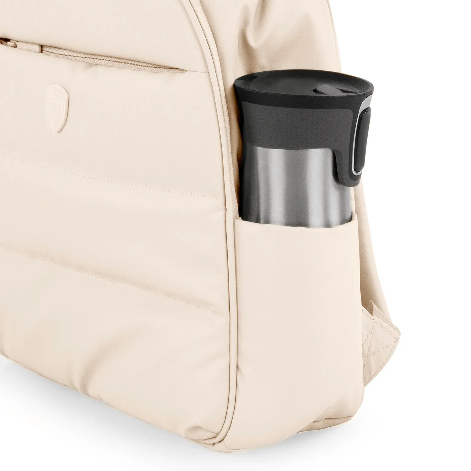 The Puffer Backpack - Ivory