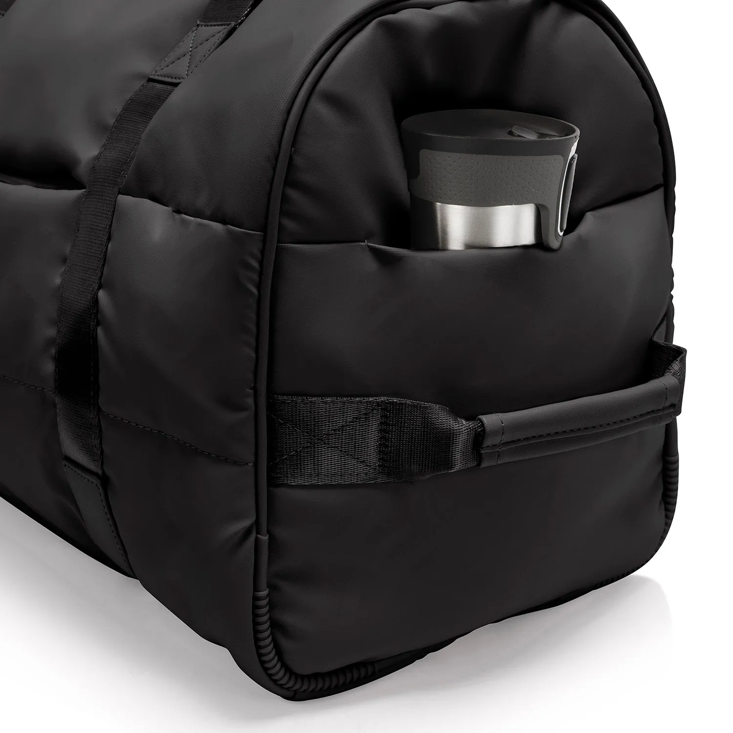The Puffer Duffel Bag - Black