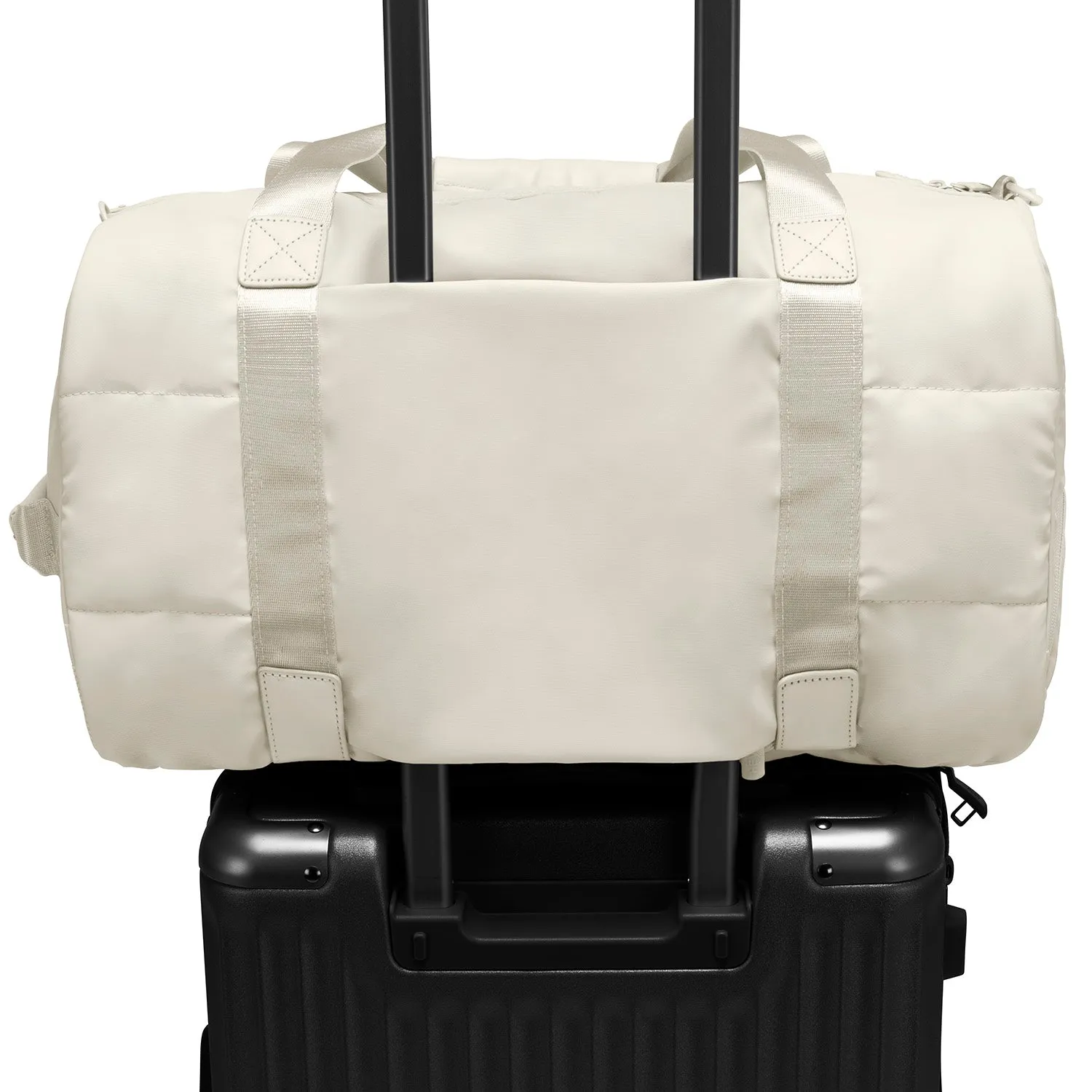 The Puffer Duffel Bag - Off White