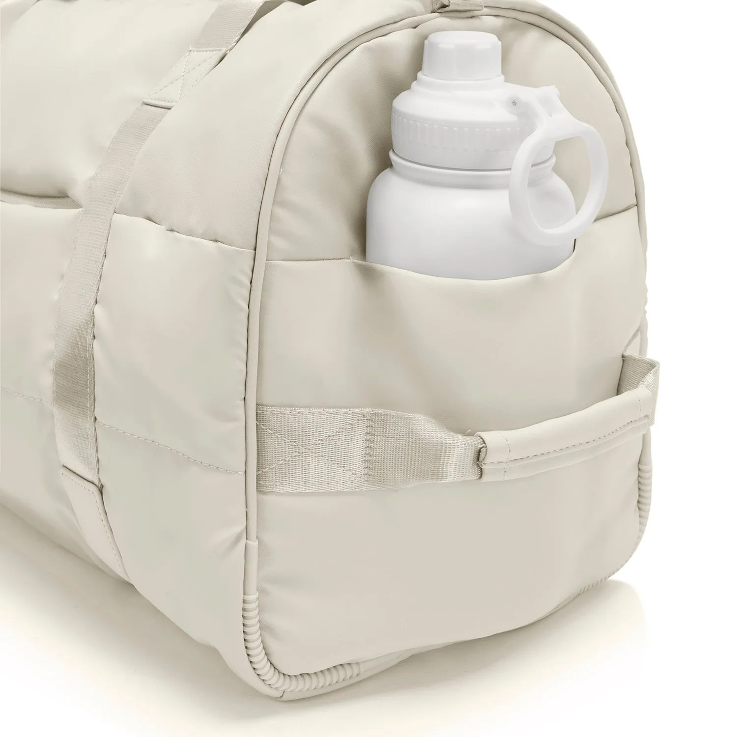The Puffer Duffel Bag - Off White