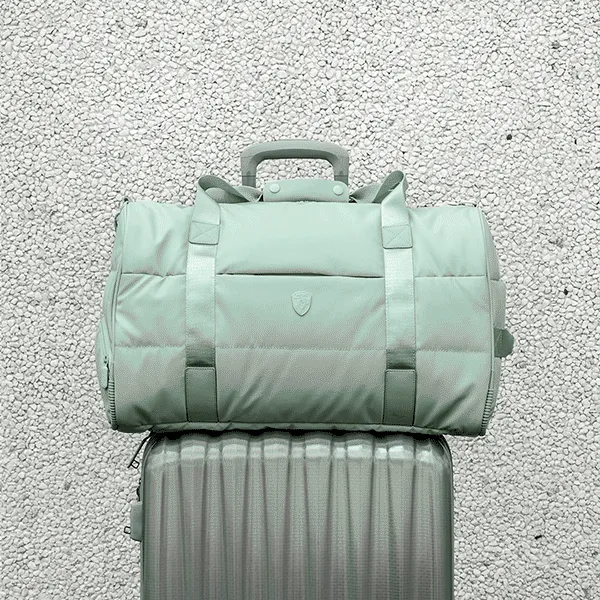 The Puffer Duffel Bag - Off White