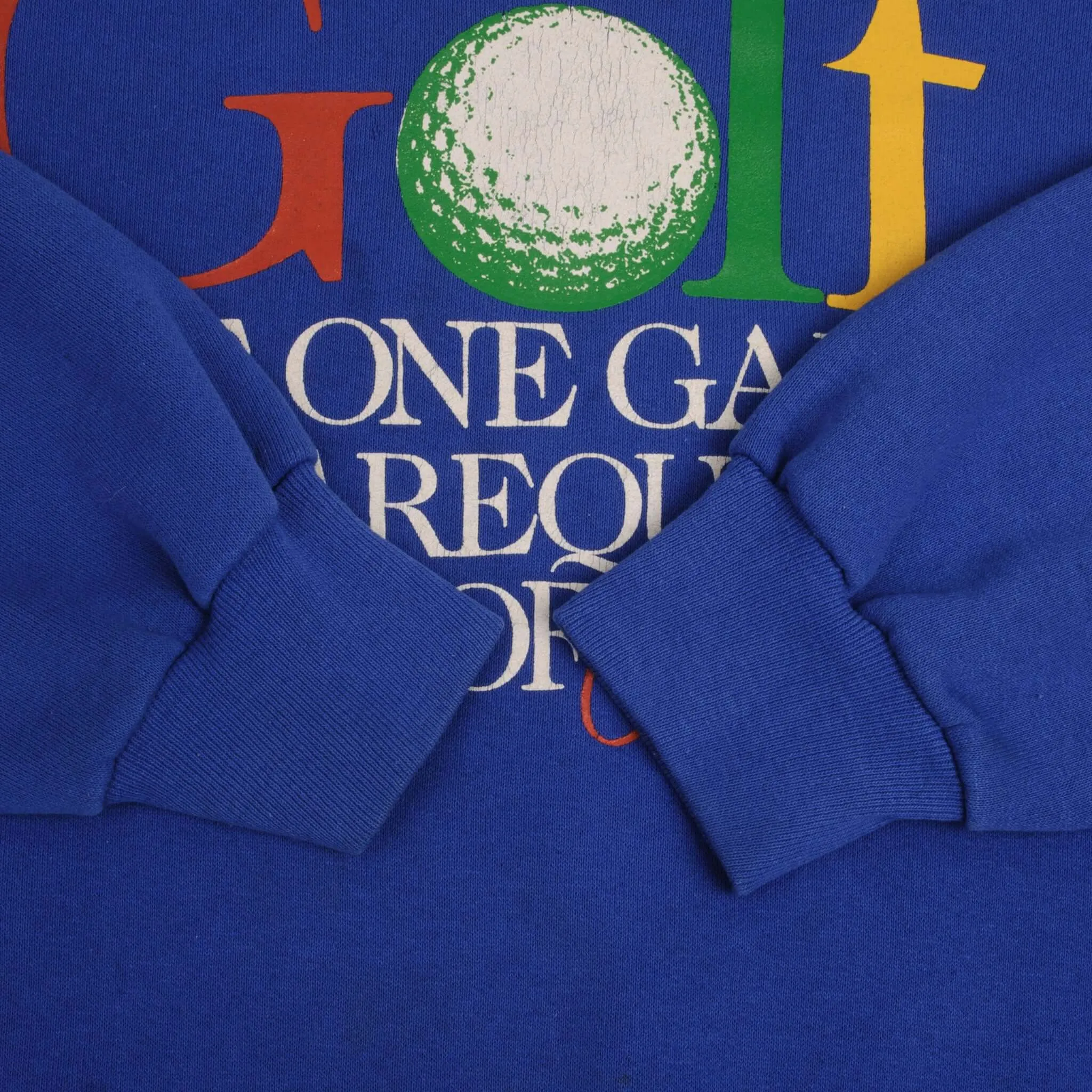 VINTAGE GOLF PEACOCK SWEATSHIRT 1980S SIZE LARGE MADE IN USA