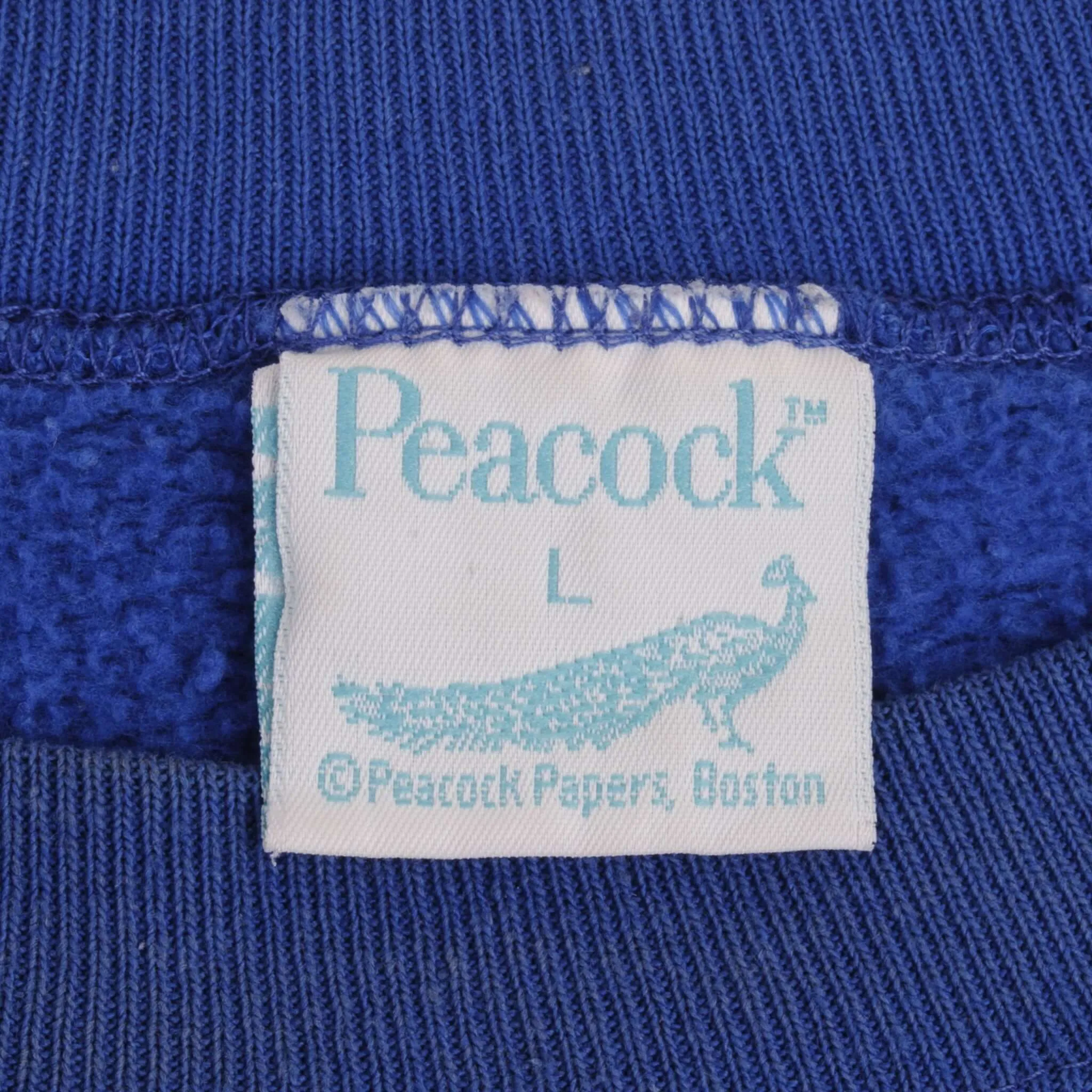 VINTAGE GOLF PEACOCK SWEATSHIRT 1980S SIZE LARGE MADE IN USA