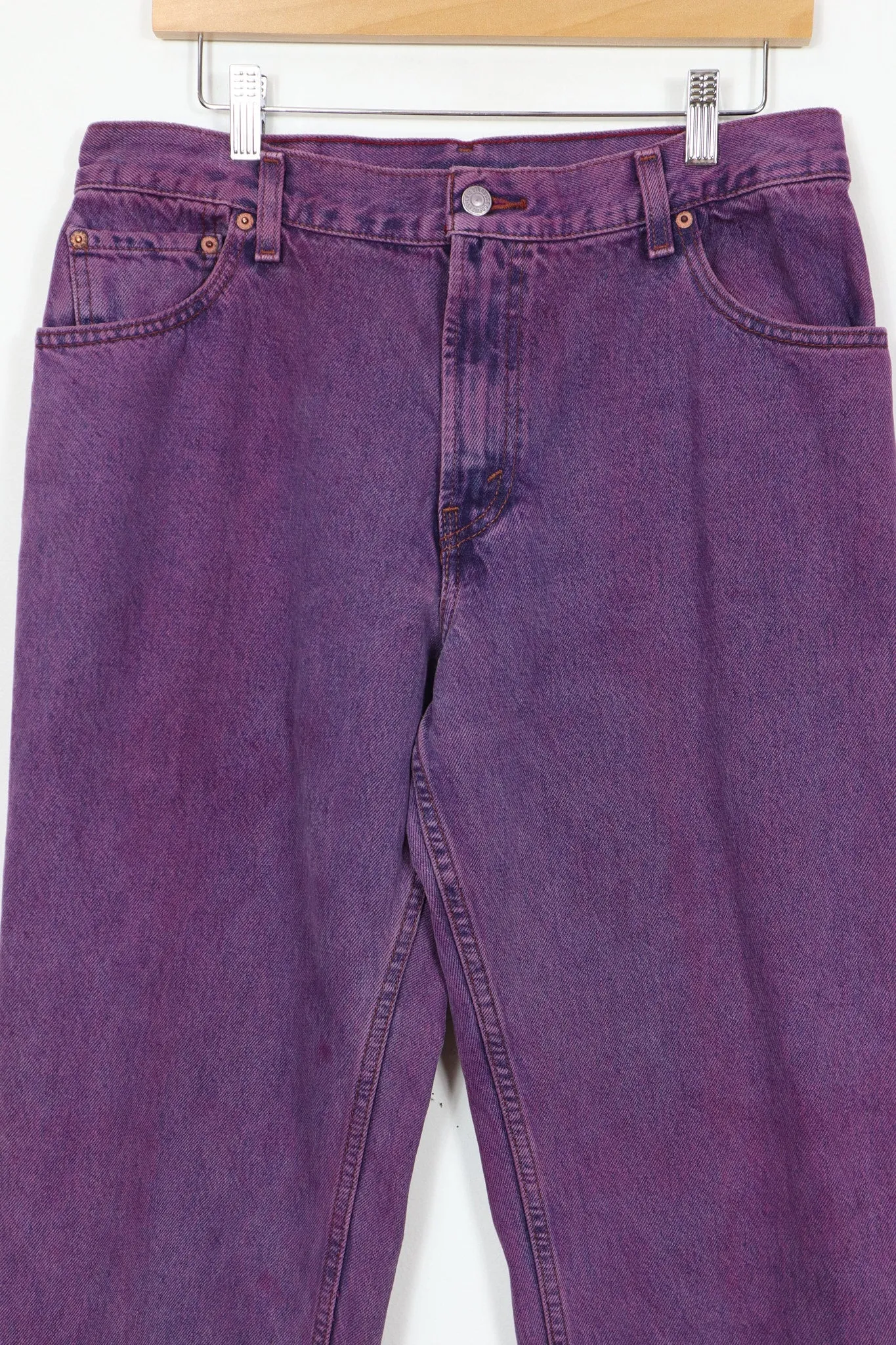 Vintage Reworked Overdyed Levis Relaxed Fit Jeans