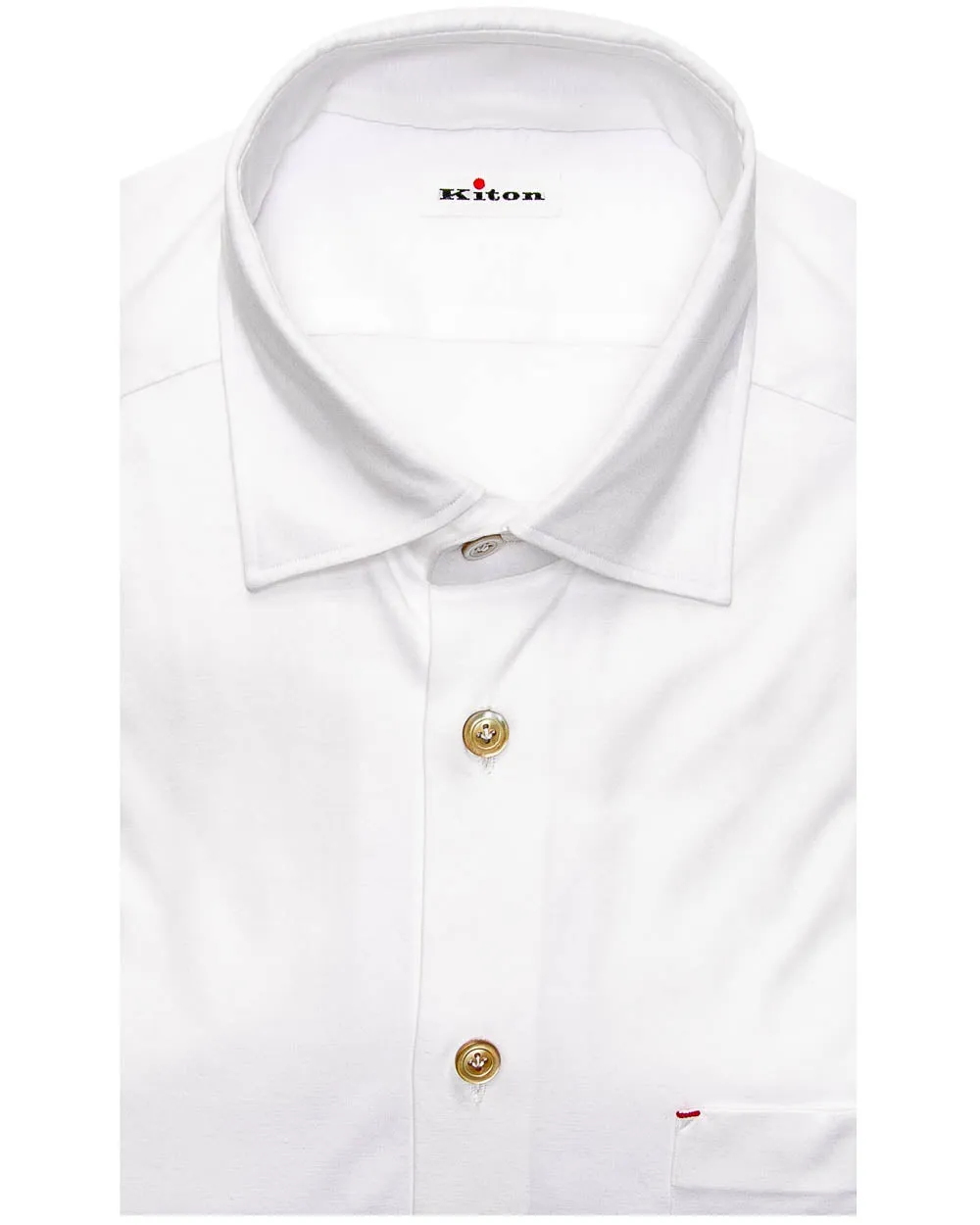 White Jersey Knit Shirt