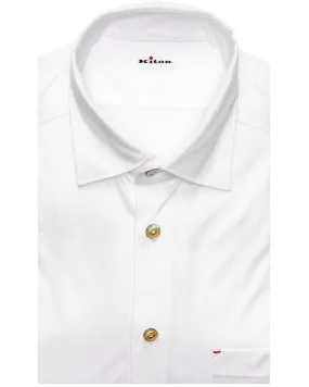 White Jersey Knit Shirt