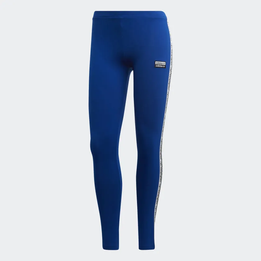 Womens Adidas Originals Tape Tights Leggings (Collegiate Royal)