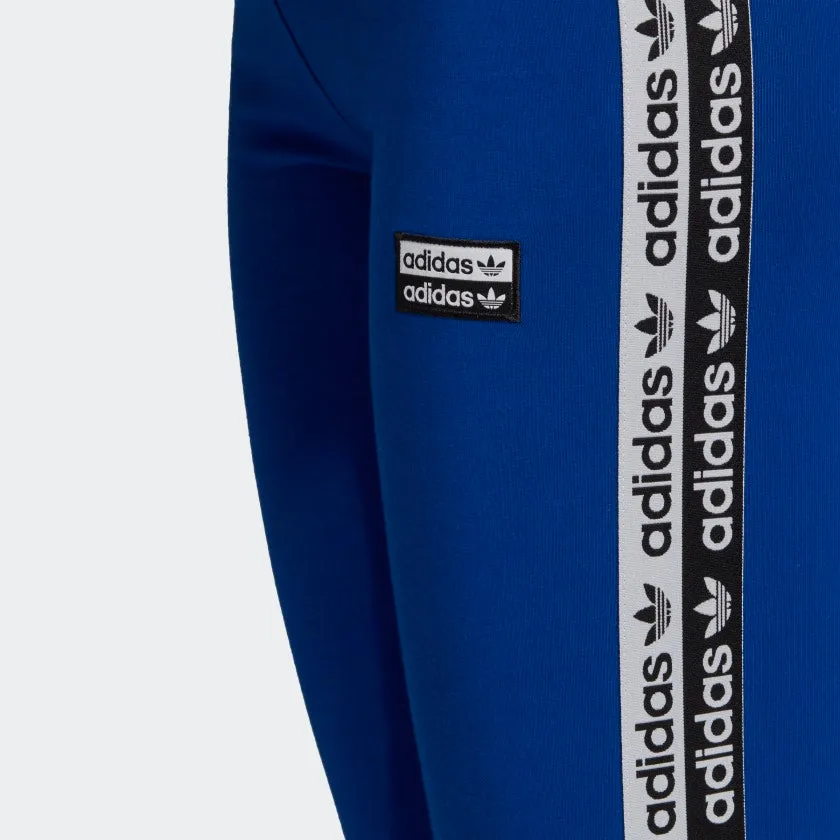 Womens Adidas Originals Tape Tights Leggings (Collegiate Royal)