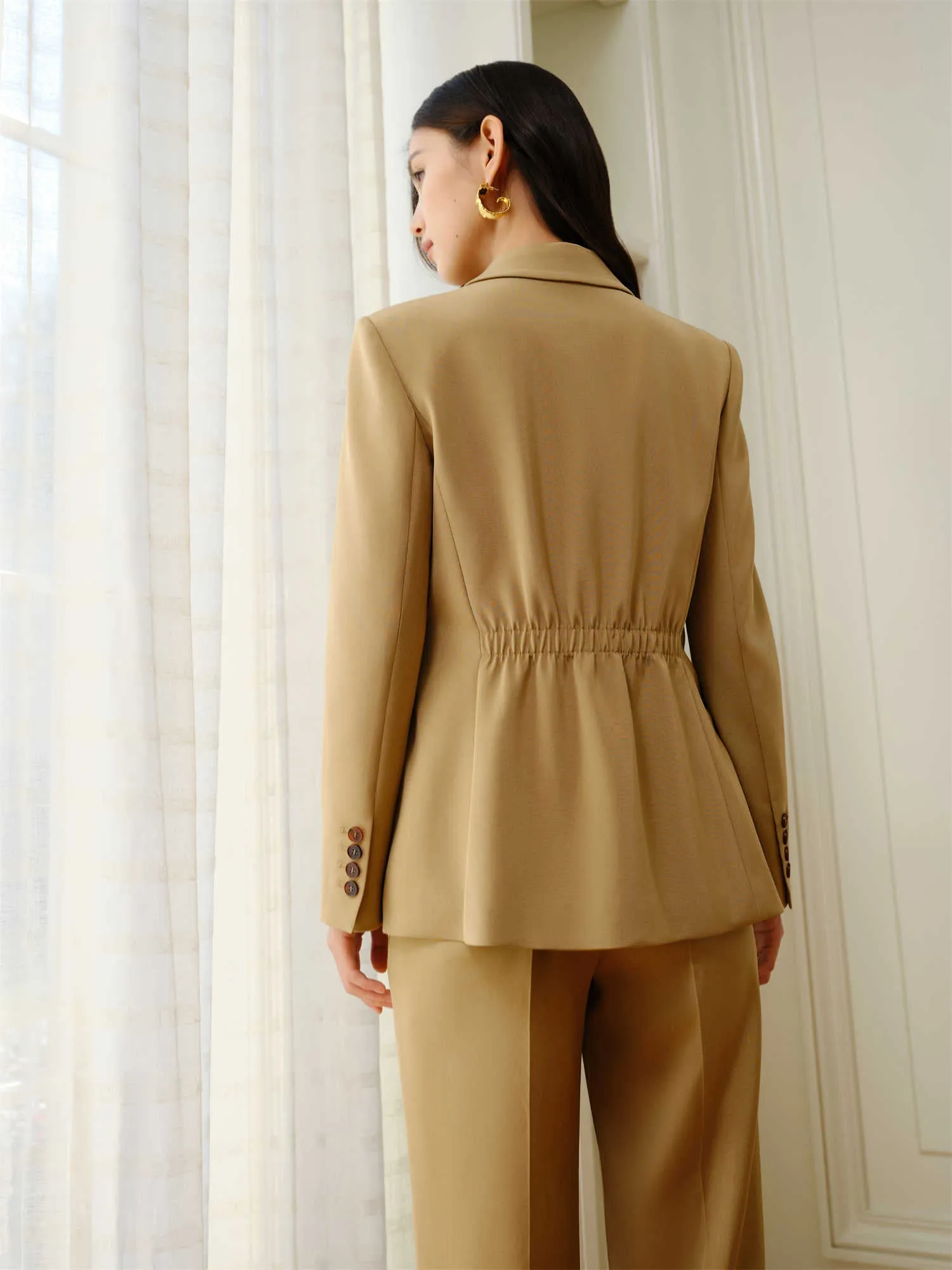 YAYING Silk Suit Jacket EPJES1153BE